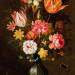 Still life of flowers with insects